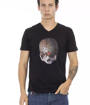 Camiseta Hombre Trussardi Action Algodón Negro