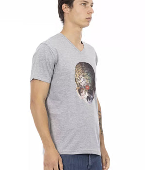Trussardi Action Gray Cotton Men's T-Shirt