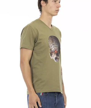 Trussardi Action Green Cotton Men's T-Shirt