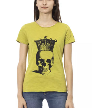 Camiseta Mujer Trussardi Action Algodón Verde