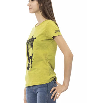 Camiseta Mujer Trussardi Action Algodón Verde