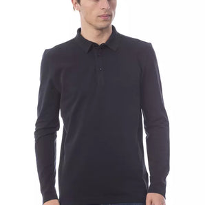 Verri Black Cotton Men Polo Shirt Verri 