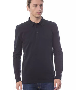 Verri Black Cotton Men Polo Shirt Verri 