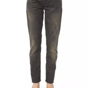 BYBLOS Black Cotton Jeans &amp; Pant