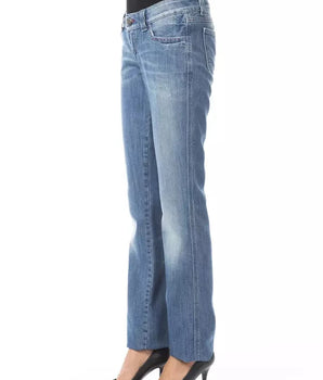 BYBLOS Blue Cotton Women's Regular Fit Jean BYBLOS 