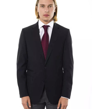 Uominitaliani Black Wool Men's Blazer Uominitaliani 