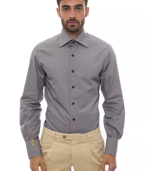 Camisa de algodón negra para hombre de Billionaire Italian Couture