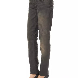 BYBLOS Black Cotton Jeans &amp; Pant