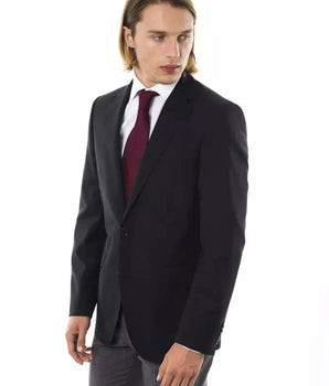 Uominitaliani Black Wool Men's Blazer Uominitaliani 