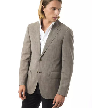 Uominitaliani Gray Wool Men's Blazer Uominitaliani 