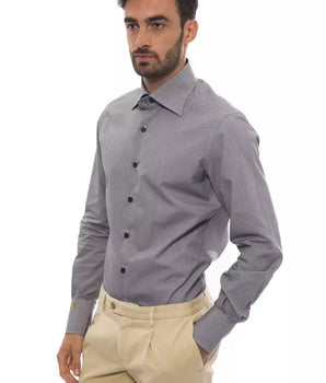 Camisa de algodón negra para hombre de Billionaire Italian Couture