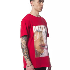 Nicolo Tonetto Red Cotton Men T-Shirt