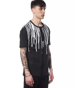 Nicolo Tonetto Black Cotton Men T-Shirt Nicolo Tonetto 