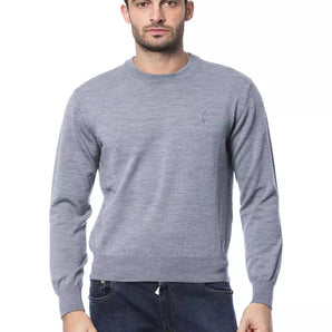 Billionaire Italian Couture Gray Merino Men Sweater