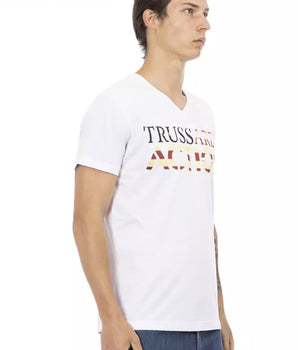 Camiseta Hombre Trussardi Action Algodón Blanco