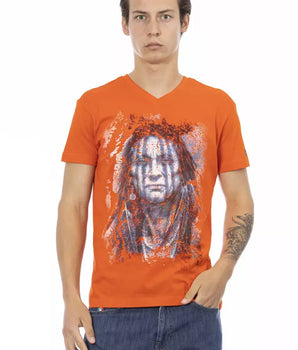 Trussardi Action "Camiseta Hombre Algodón Naranja"