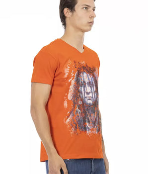 Trussardi Action "Camiseta Hombre Algodón Naranja"