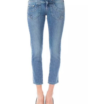Ungaro Fever Light Blue Cotton Women Jeans