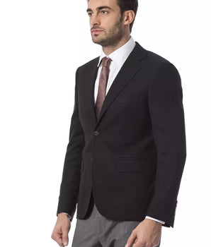 Billionaire Italian Couture Black Wool Men's Blazer