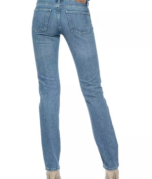 Ungaro Fever Light Blue Cotton Women Jeans