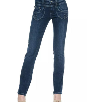 Ungaro Fever Blue Cotton Women's Jeans