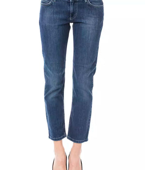 Ungaro Fever Light Blue Cotton Women Jeans