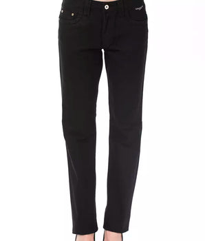 Ungaro Fever Black Cotton Women's Pant