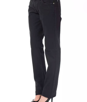 Ungaro Fever Blue Cotton Women's Pants