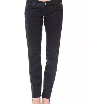 Ungaro Fever Blue Cotton Women's Pant