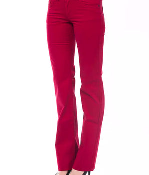 Ungaro Fever Red Cotton Women Pants