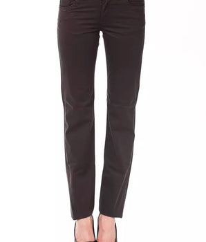 Ungaro Fever Brown Cotton Women Pants