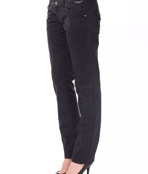 Ungaro Fever Blue Cotton Women's Pant