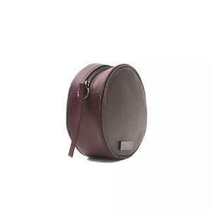 Pompei Donatella Chic Burgundy Oval Crossbody Bag Pompei Donatella 