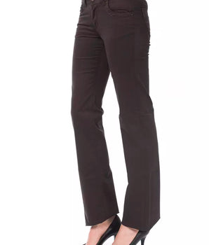 Ungaro Fever Brown Cotton Women Pants