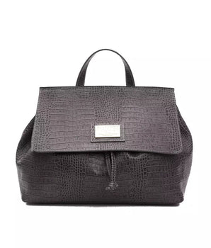 Pompei Donatella Convertible Croc-Print Leather Handbag Pompei Donatella 