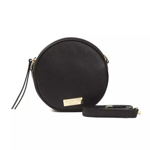 Pompei Donatella Black Leather Women Crossbody Bag