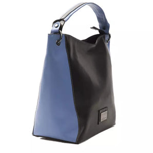 Pompei Donatella Chic bolso de hombro de cuero negro