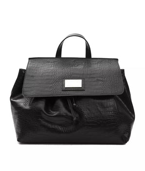 Pompei Donatella Chic Convertible Croc-Print Leather Bag Pompei Donatella 