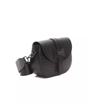 Pompei Donatella Black Leather Women Crossbody Pompei Donatella 