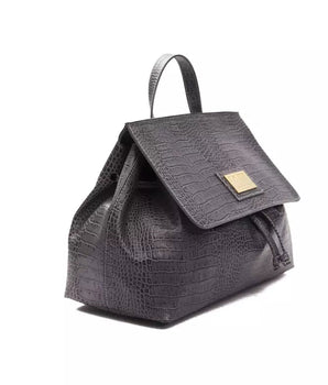 Pompei Donatella Convertible Croc-Print Leather Handbag Pompei Donatella 