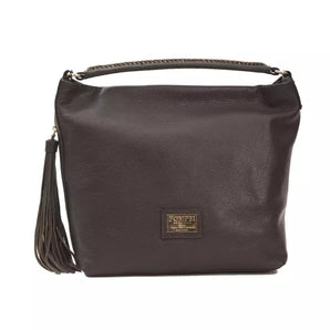 Pompei Donatella Brown Leather Women Shoulder Bag