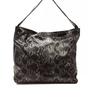 Bolso de hombro Pompei Donatella Chic de piel con estampado de pitón