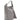 Bolso de hombro Pompei Donatella Chic de piel gris - Correa ajustable