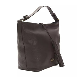 Pompei Donatella Brown Leather Women Shoulder Bag