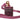 Dolce & Gabbana Pink Black Leather Strap Gold Metal Logo Airpods Case