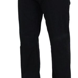 John Galliano Elegant Black Mainline Cotton Jeans