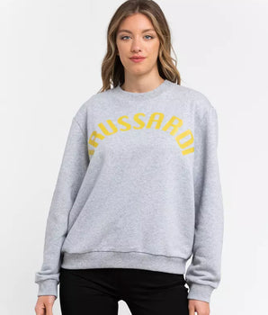 Trussardi Gray Cotton Women Sweatshirt