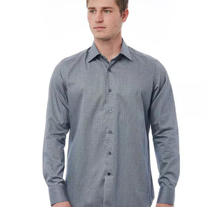 Bagutta Black Cotton Men Shirt