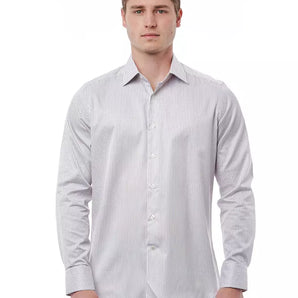 Bagutta White Cotton Men Shirt