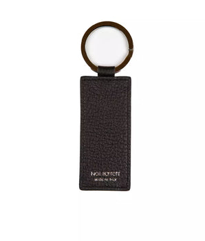 Neil Barrett Black Leather Men Keychain